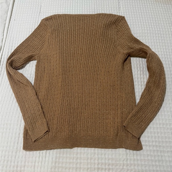 Jeanne Pierre Womens Gold Button down Sweater - Size Med - Picture 3 of 4